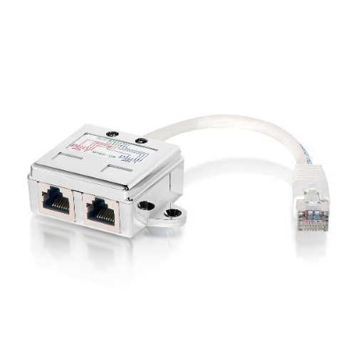 EQUIP PREMIUM RJ45 SPLITTER 8P8C PLUG ->